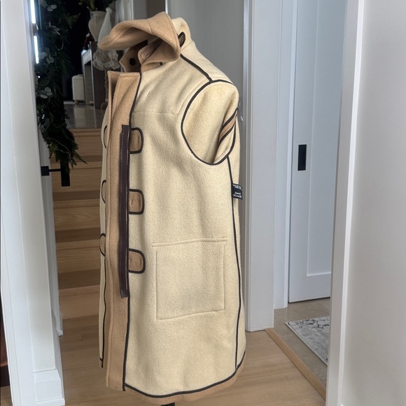 Vintage Gloverall Original Camel Wool Duffle Hooded Toggle Coat US 18 L/XL - Picture 12 of 15